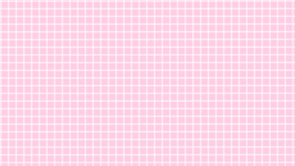 Pink and white plaid checkered seamless pattern. Abstract background.