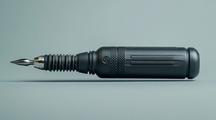 Sleek black precision tool with textured grip and pointed tip