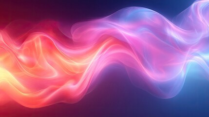 Obraz premium Abstract colorful waves flowing, vibrant background, digital art, website banner