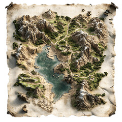 Fantasy Map PNG Transparent background