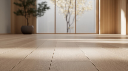 empty room with wooden floor