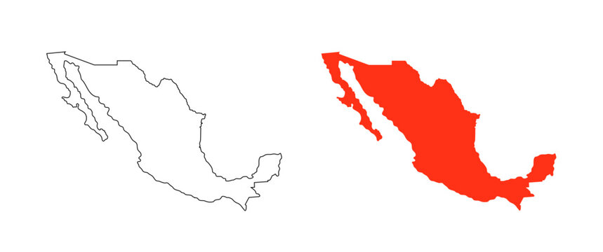 Mexico map poster