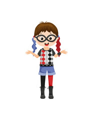 Harlequin Kid Halloween Costume