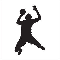 Volleyball Player silhouette
