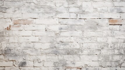 Fototapeta premium Abstract aged white brick wall texture background. AI generated image