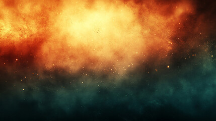 Fototapeta premium black and red blurred background with rough grunge grain texture, accented by a dark green glowing gradient and noise effect. Minimalistic bright light tone with empty caption space for modern design