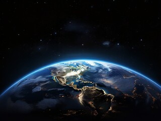earth in the night