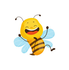 Laughing Cartoon Bee