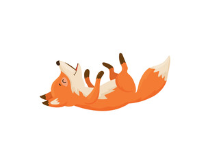 Playful Cartoon Fox