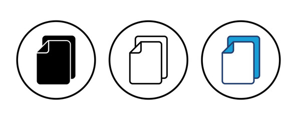 Document icon vector. Paper icon. File Icon