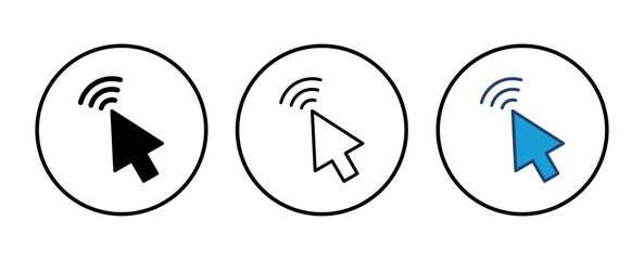 Click icon vector. pointer arrow icon. cursor icon vector