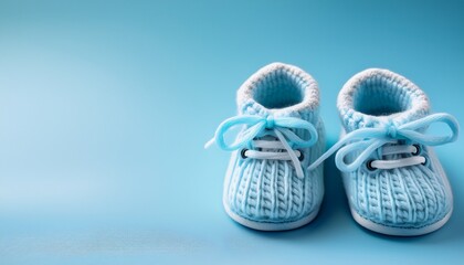 blue baby shoes