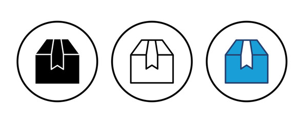 Box icon vector. box vector icon, package, parcel