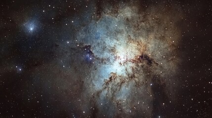 Cosmic Nebula Starfield Celestial Display Of Stars And Gas