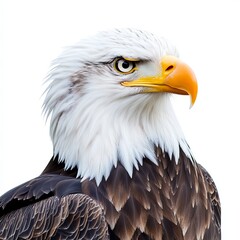 Obraz premium bald eagle on white background