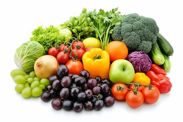 A Colorful and Fresh Assortment of Fruits and Vegetables for Healthy Eating