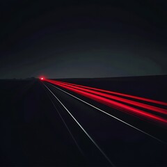 Night Road Car Trails.