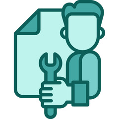 Obraz premium Maintainability solid icon