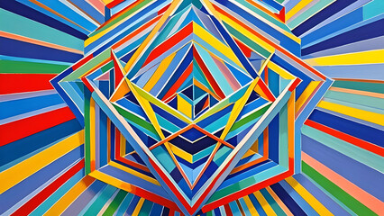 Colorful Geometric Abstract