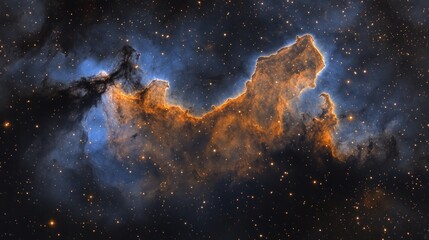 Obraz premium An amazing image of a cosmic nebula filled with stars