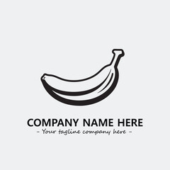 Banana illustration for logo company vector image