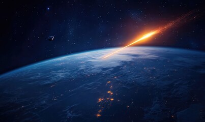 Obraz premium Concept of awe and wonder at the vastness of the universe