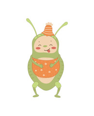 Cartoon Green Bug