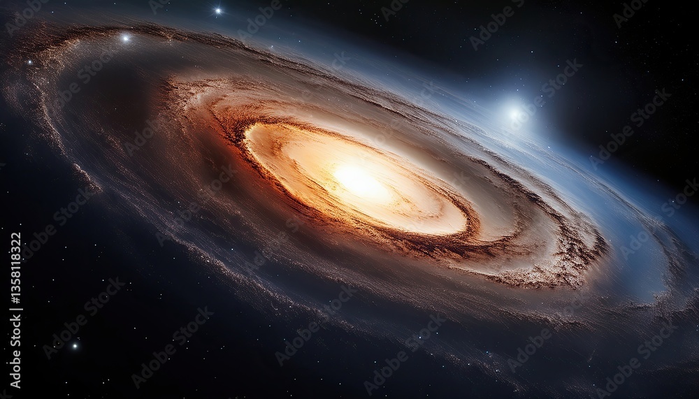 Poster exploring the mesmerizing depths of a vibrant dwarf galaxy with swirling gases and bright stars