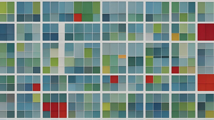 Fototapeta premium Grid of colorful squares
