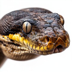 Fototapeta premium snake on a white background