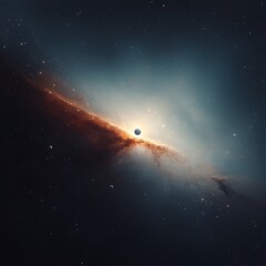 Fototapeta premium Planet Nebula Cosmic Space Dust.