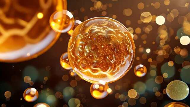 Creative depiction of embryonic stem cells in a captivating image. Ai Generated