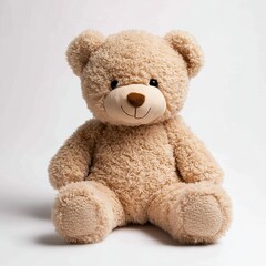 Obraz premium Cute teddy bear isolated on white background