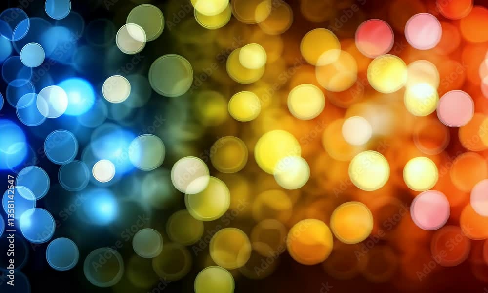 Wall mural colorful abstract bokeh background with soft lights and vibrant shapes creating a dreamy atmosphere 