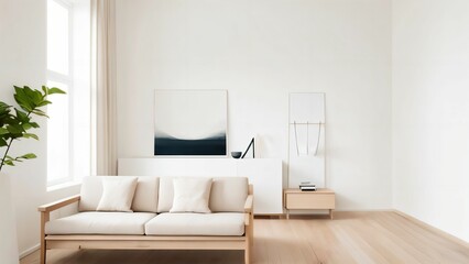 modern living room with sofa