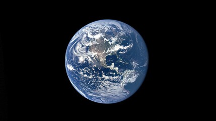 Naklejka premium Earth Viewed From Space Showing North America