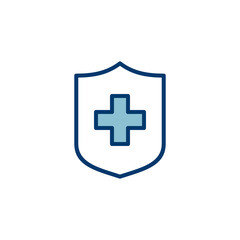 Health insurance icon vector isolated on white background. Insurance health document icon