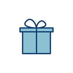 Gift icon vector isolated on white background. gift vector icon.  birthday gift