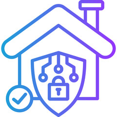 Obraz premium Smart Systems line gradient icon