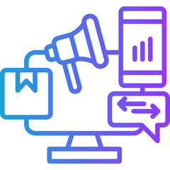 Productivity Tools line gradient icon