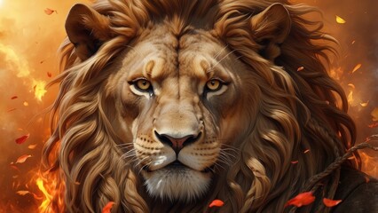 "AI Art: The Crowned Lion of Judah, Jesus Christ and Redemption"