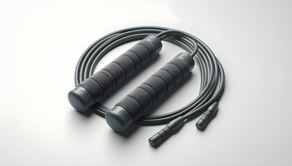 Modern blank fitness jump rope with durable design, lightweight and flexible.
