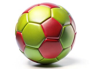 Fototapeta premium Soccer Ball on White Background, Sports Photography