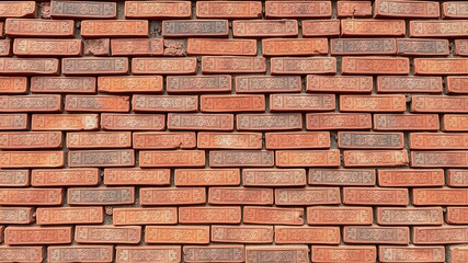 Fototapeta premium Geometric Abstract Brick Wall Pattern Design