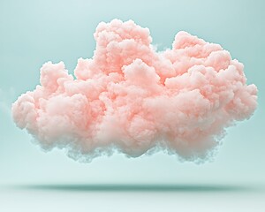 Pink Cloud for Soft Pastel Background.