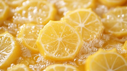 Electric yellow starfruit slice BW tropical juice bar counter refreshing beverage props