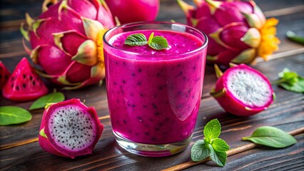 Vibrant Dragon Fruit Smoothie