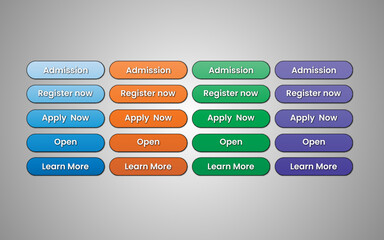 Web button with multiple colors 