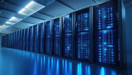 Rows of Servers in a Modern Data Center