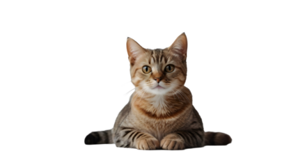 A Cute Cat isolated on white background, design elements, png